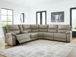 Narwhal Place Pebble 6-Piece Reclining Sectional with Storage Console - PC99201S36