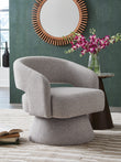 Nashkins Pebble Swivel Accent Chair - A3000757
