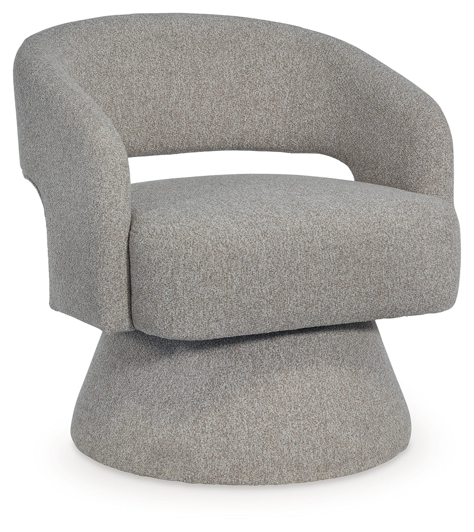 Nashkins Pebble Swivel Accent Chair - A3000757