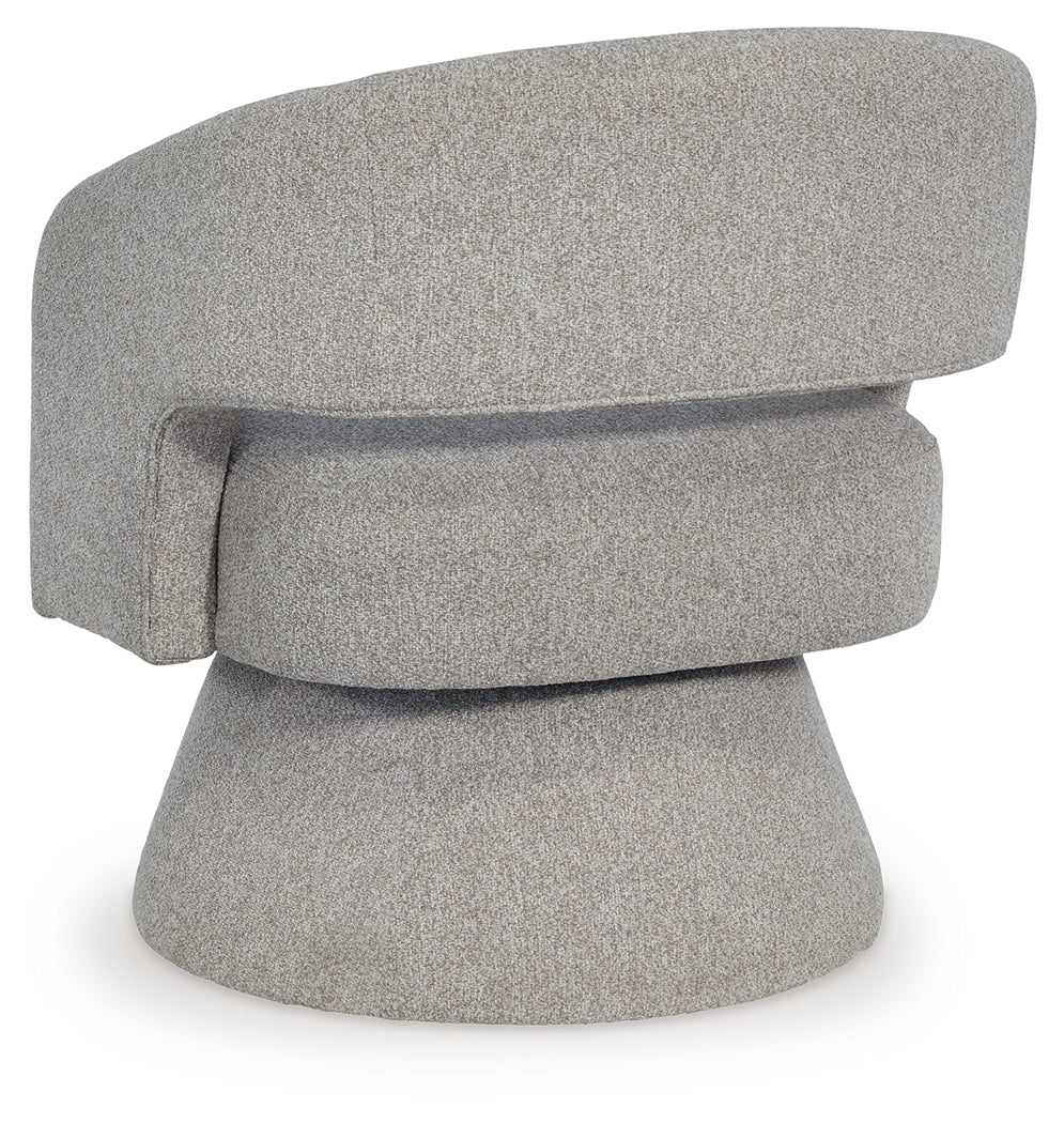 Nashkins Pebble Swivel Accent Chair - A3000757