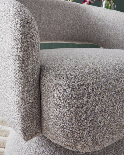 Nashkins Pebble Swivel Accent Chair - A3000757