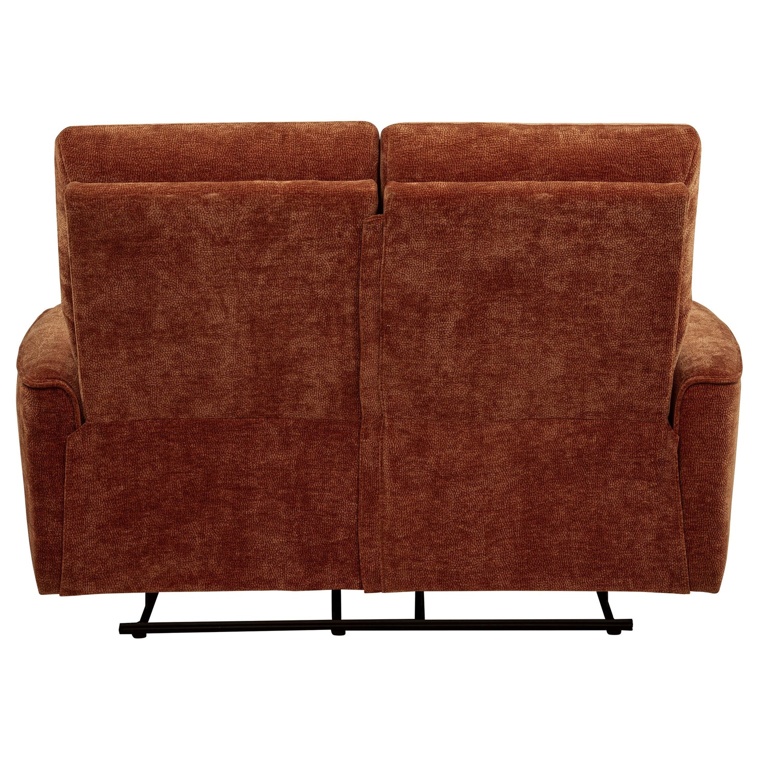 Navarro Chenille Upholstered Reclining Loveseat Burnt Orange - 609575