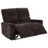 Navarro Chenille Upholstered Reclining Loveseat Dark Brown - 609572