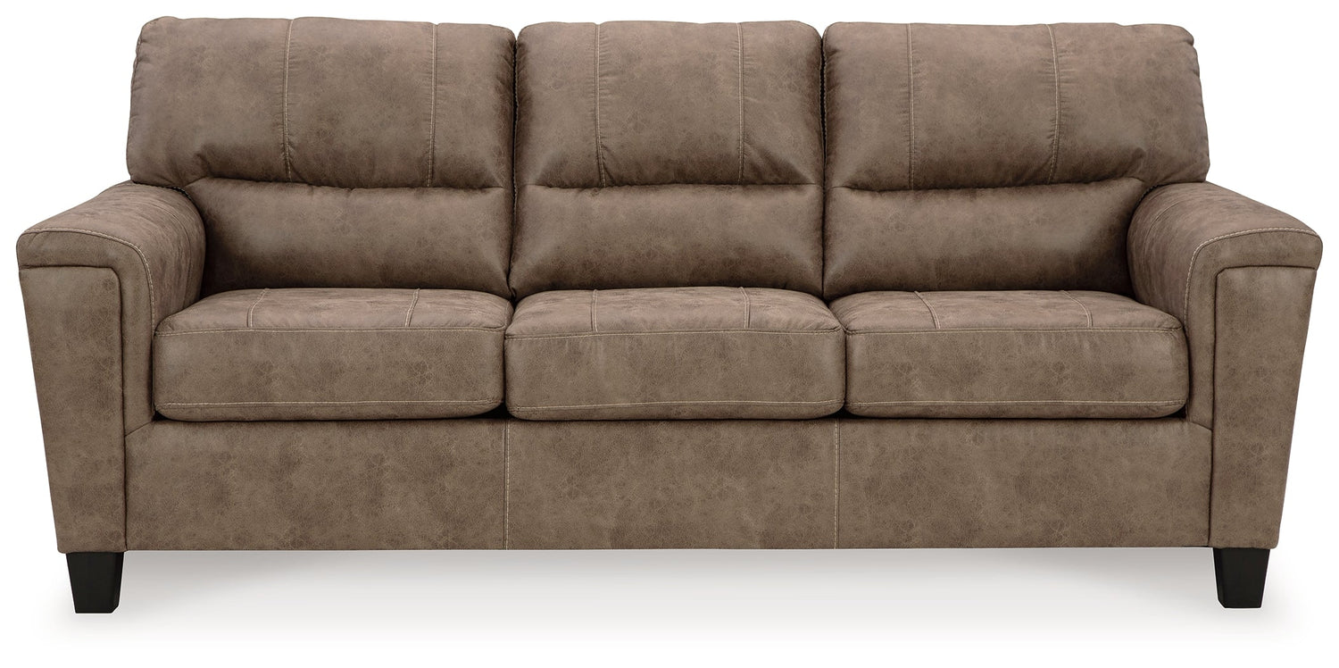 Navi Sofa, Loveseat and Recliner in Fossil - PKG016505
