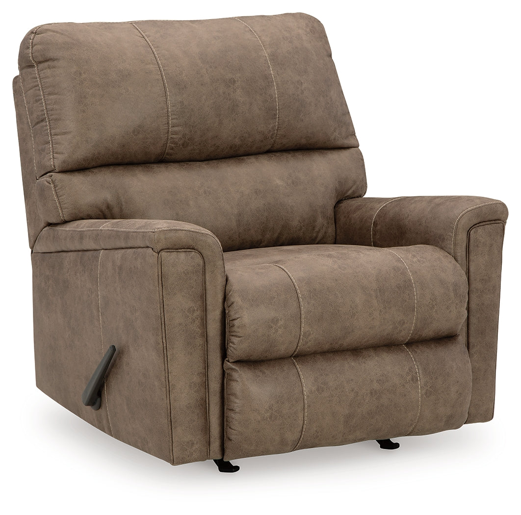 Navi Sofa, Loveseat and Recliner in Fossil - PKG016505