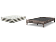 Neilsville Full Platform Bed with Mattress in Multi Gray - PKG018232