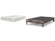 Neilsville Full Platform Bed with Mattress in Multi Gray - PKG018234