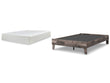 Neilsville Full Platform Bed with Mattress in Multi Gray - PKG018236