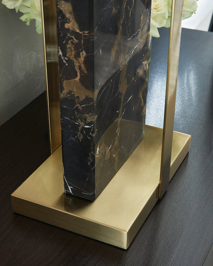 Neonish Black/Gold Finish Table Lamp - L428984