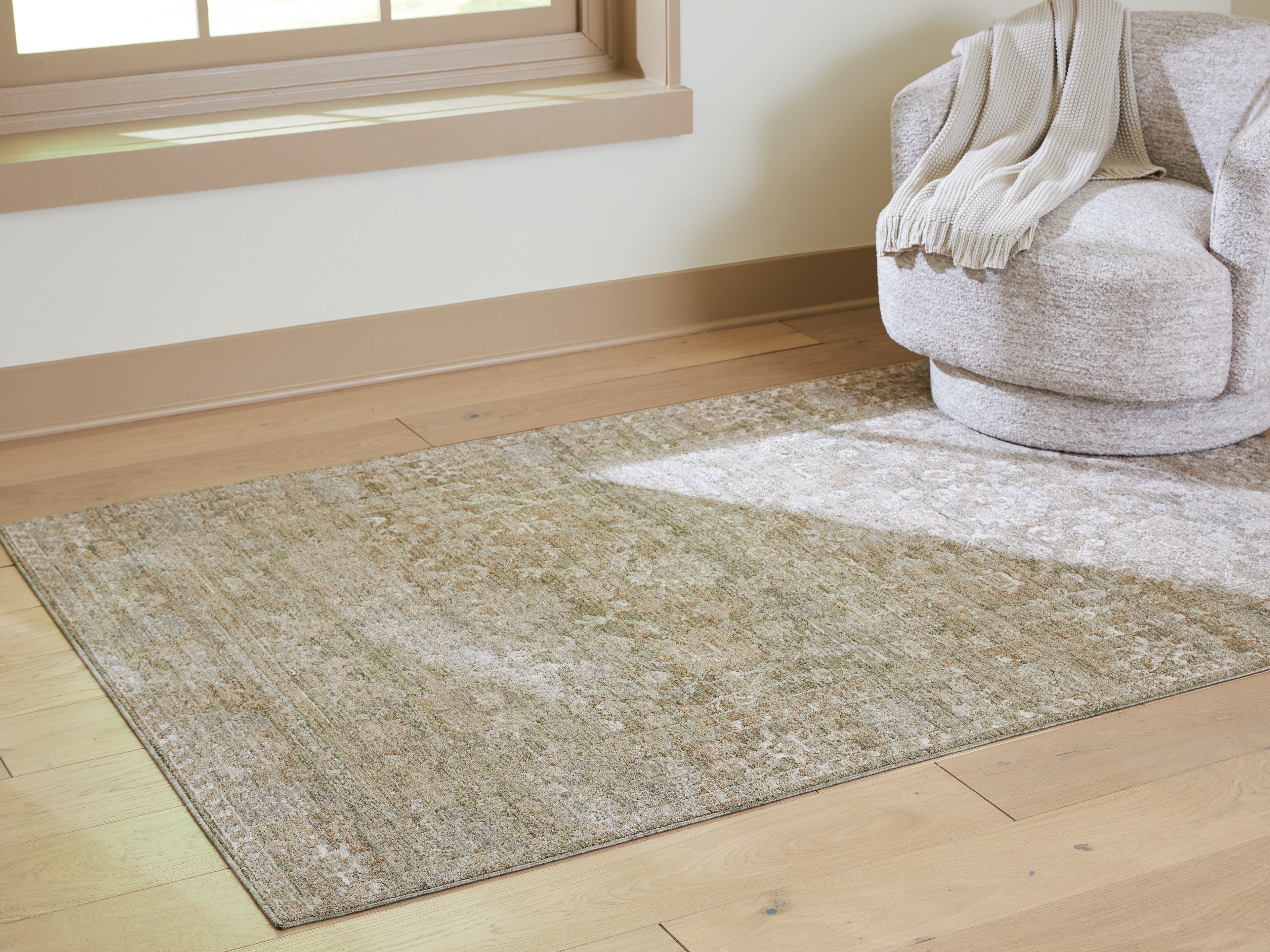 Neroham Gray/Brown/Cream Medium Rug - R408032