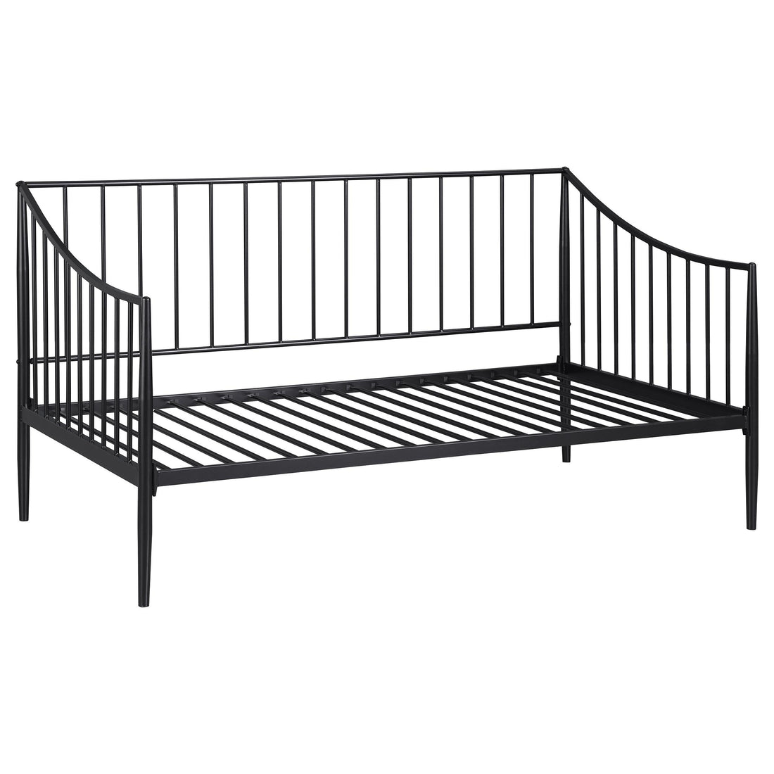 Newbury Metal Twin Daybed Bed Frame Matte Black - 301056