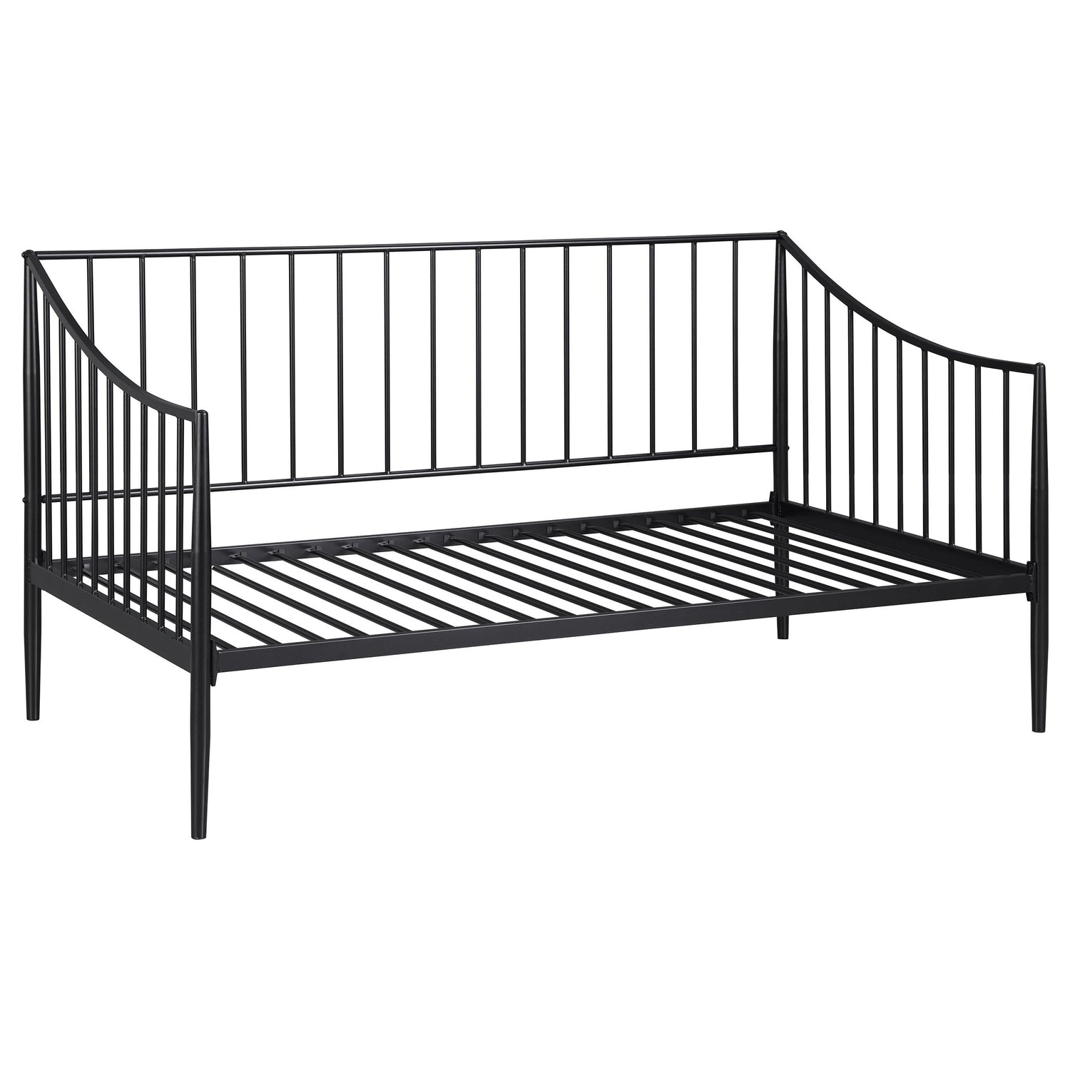 Newbury Metal Twin Daybed Bed Frame Matte Black - 301056