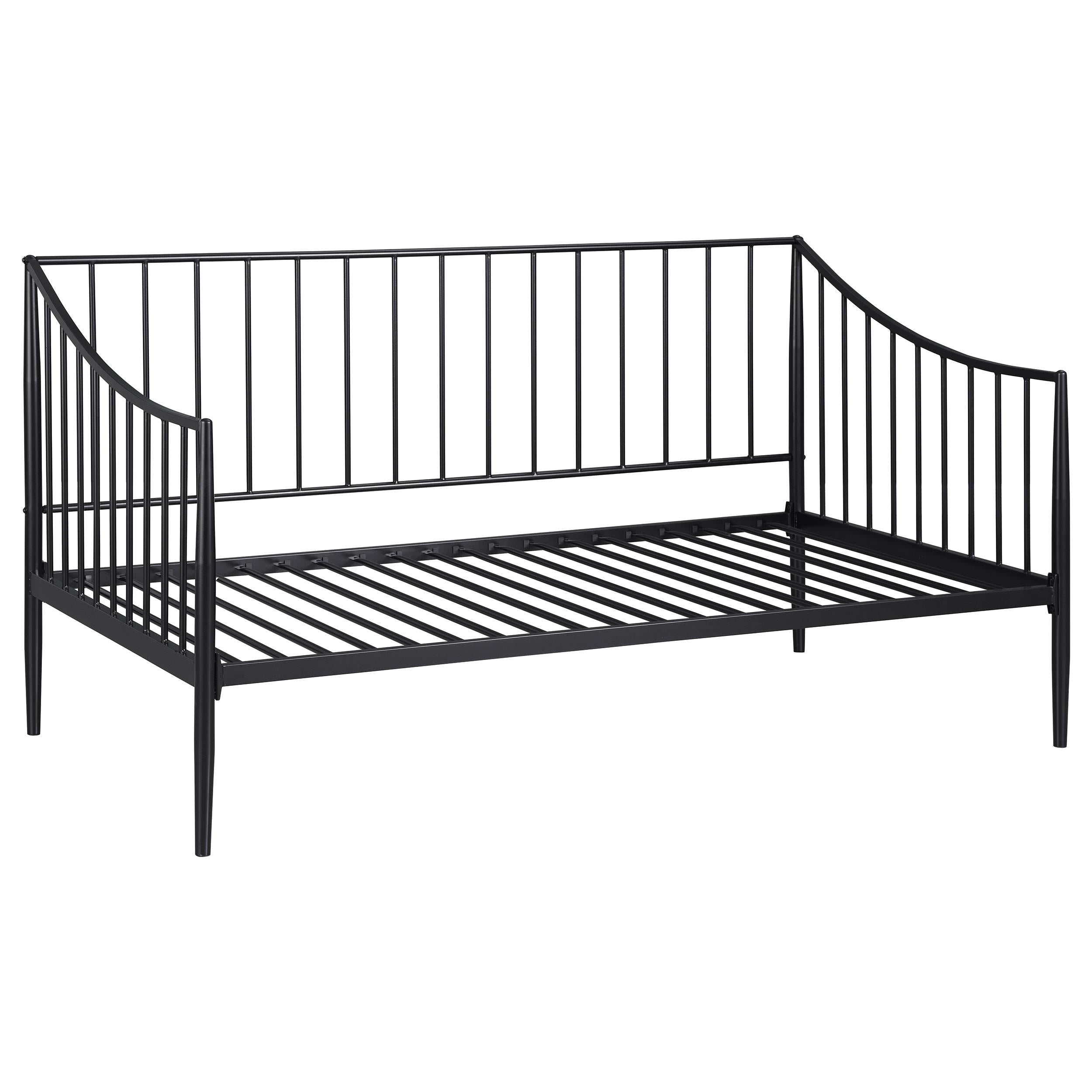 Newbury Metal Twin Daybed Bed Frame Matte Black - 301056