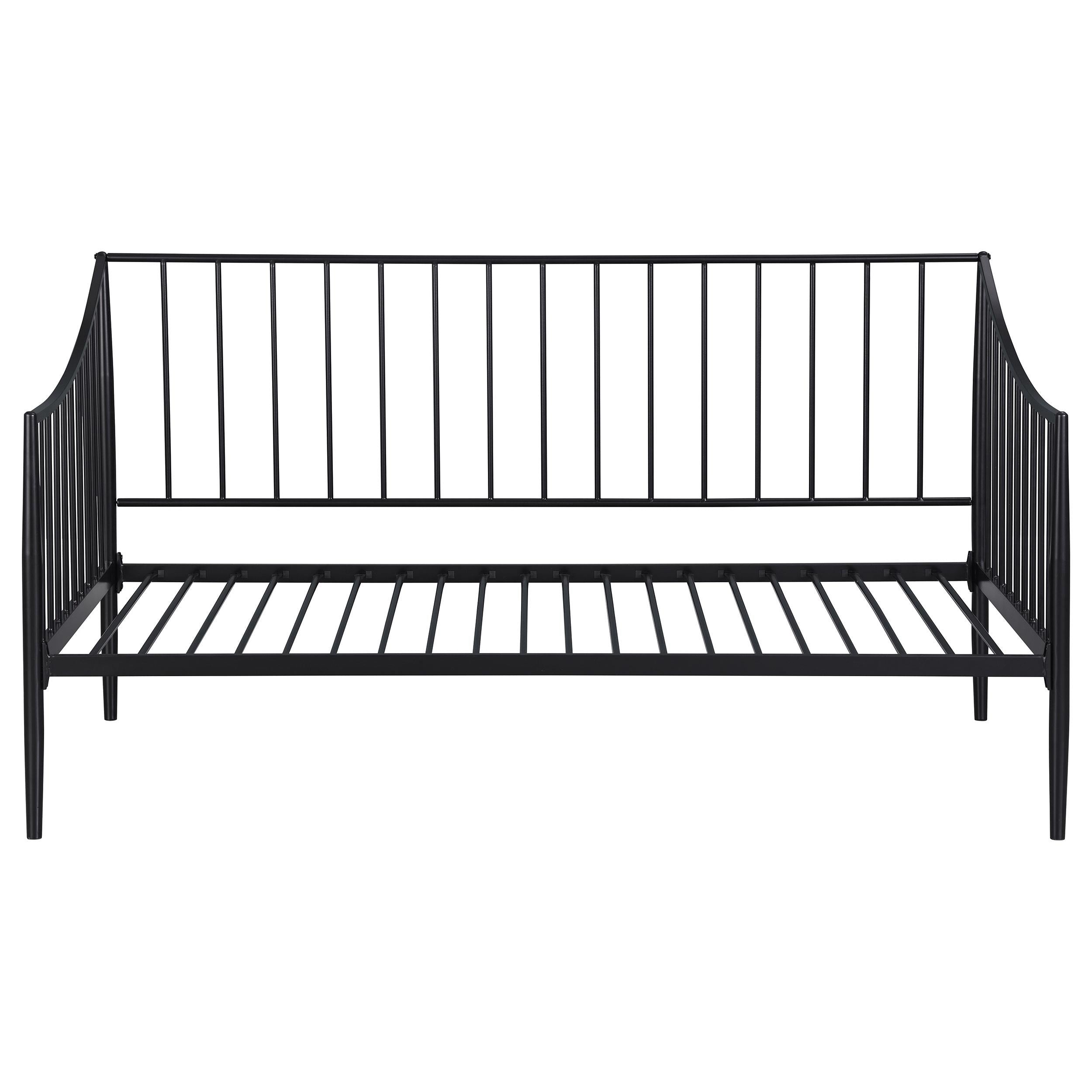 Newbury Metal Twin Daybed Bed Frame Matte Black - 301056