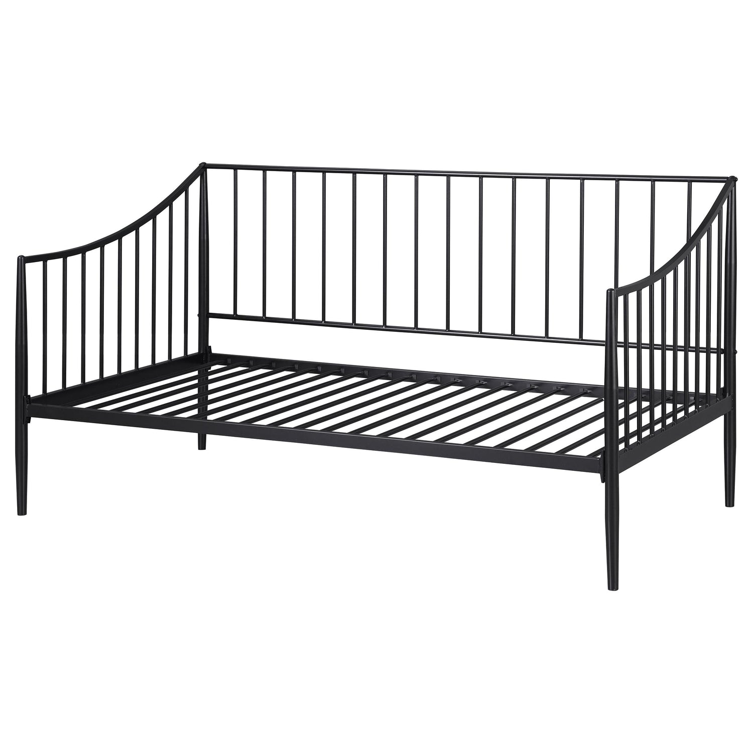 Newbury Metal Twin Daybed Bed Frame Matte Black - 301056