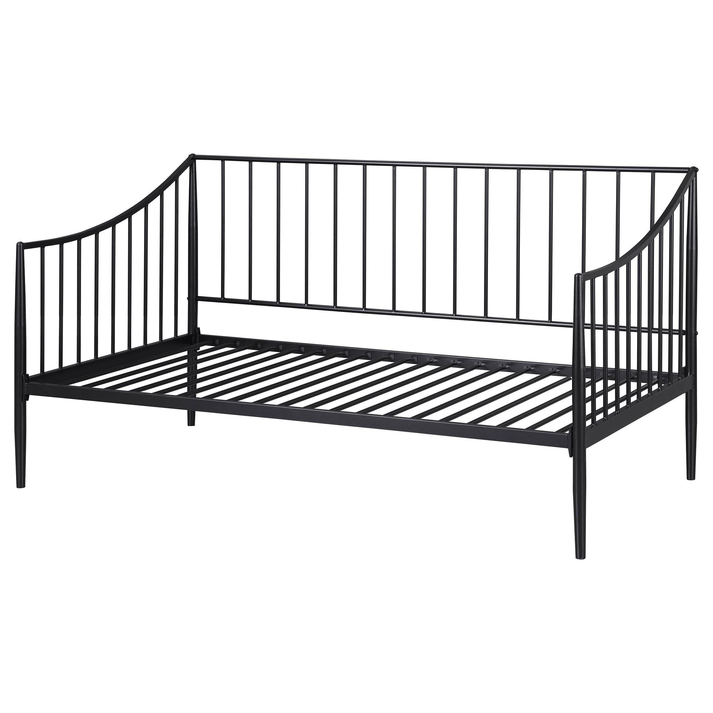 Newbury Metal Twin Daybed Bed Frame Matte Black - 301056