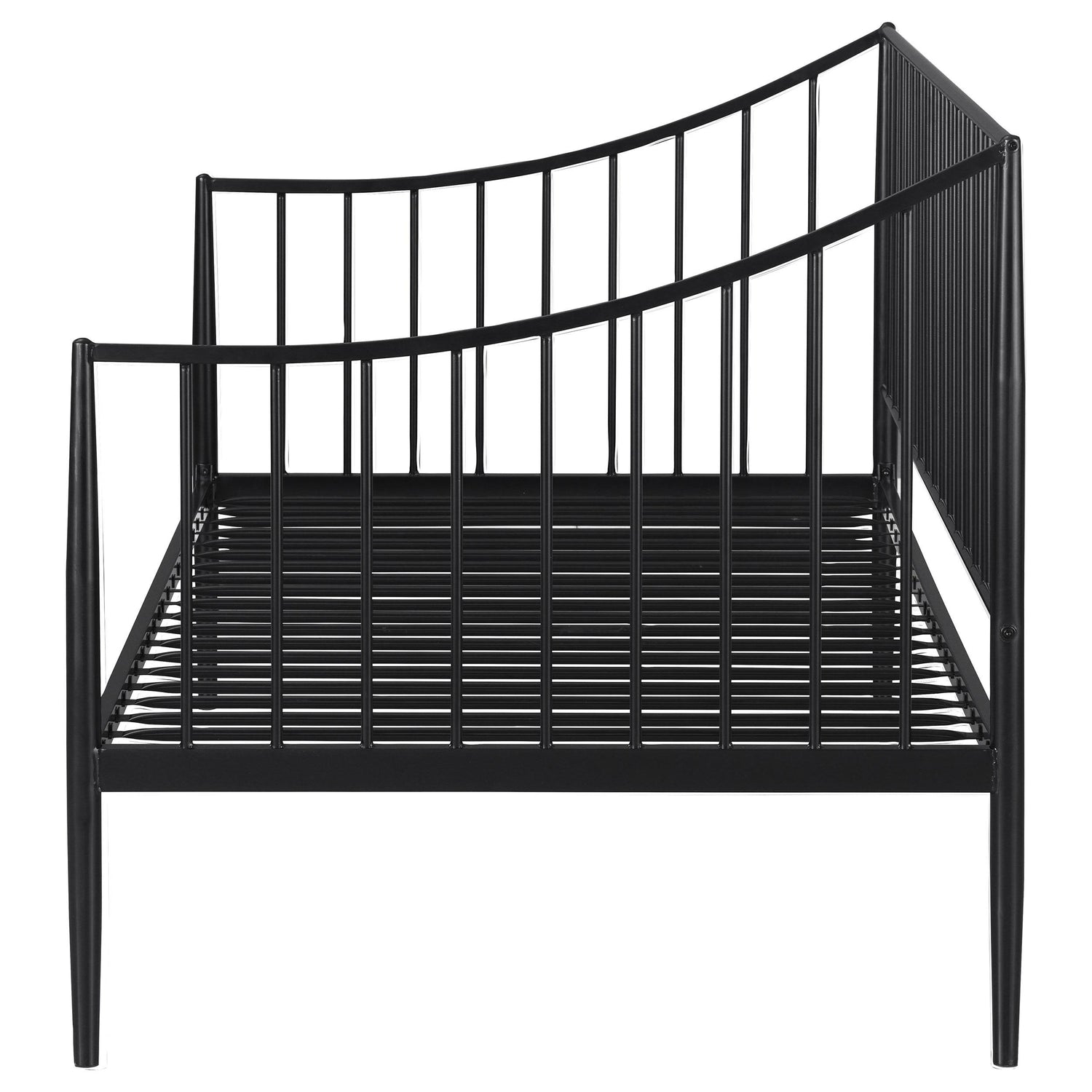Newbury Metal Twin Daybed Bed Frame Matte Black - 301056