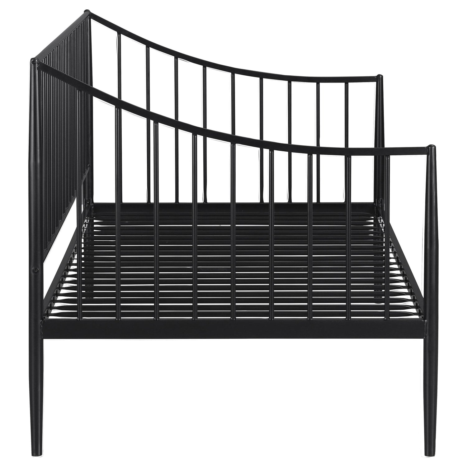 Newbury Metal Twin Daybed Bed Frame Matte Black - 301056