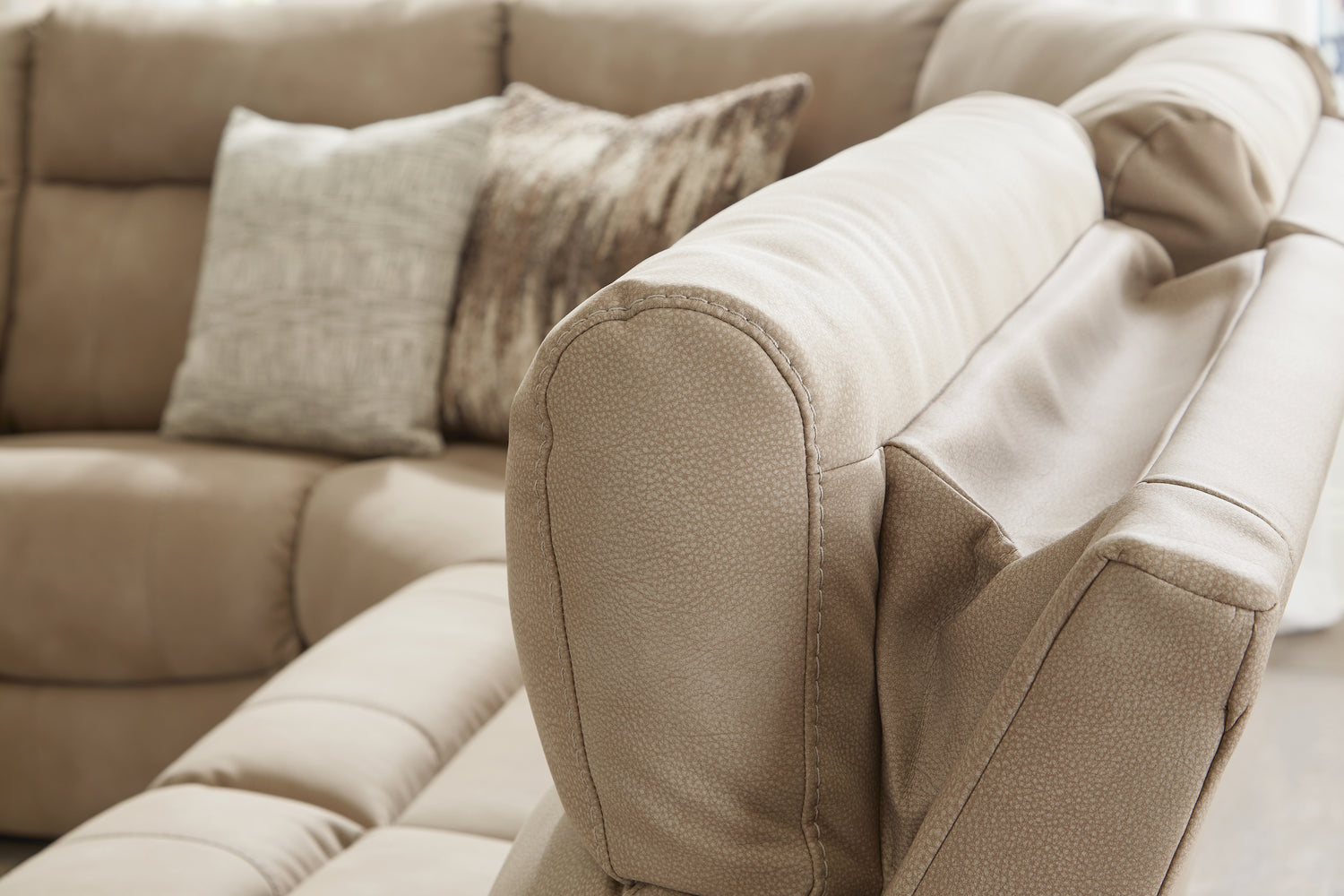Next-Gen DuraPella Sand 4-Piece Power Reclining Sectional - 61004S4