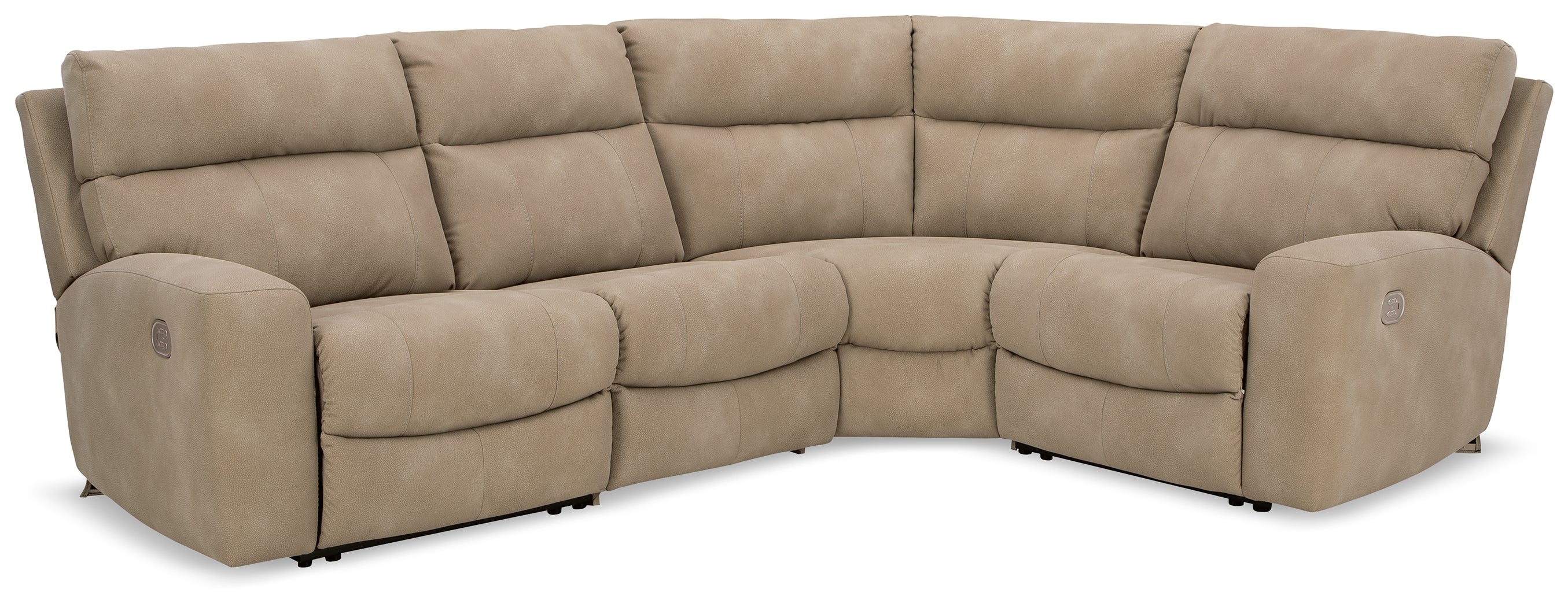 Next-Gen DuraPella Sand 4-Piece Power Reclining Sectional - 61004S4