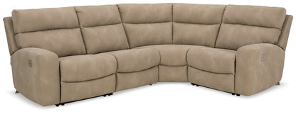Next-Gen DuraPella Sand 4-Piece Power Reclining Sectional - 61004S4