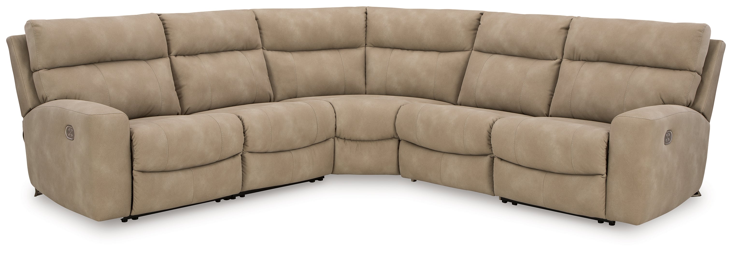 Next-Gen DuraPella Sand 5-Piece Power Reclining Sectional - 61004S6
