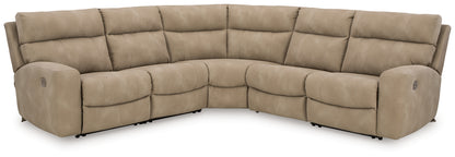 Next-Gen DuraPella Sand 5-Piece Power Reclining Sectional - 61004S6