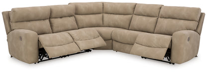 Next-Gen DuraPella Sand 5-Piece Power Reclining Sectional - 61004S6