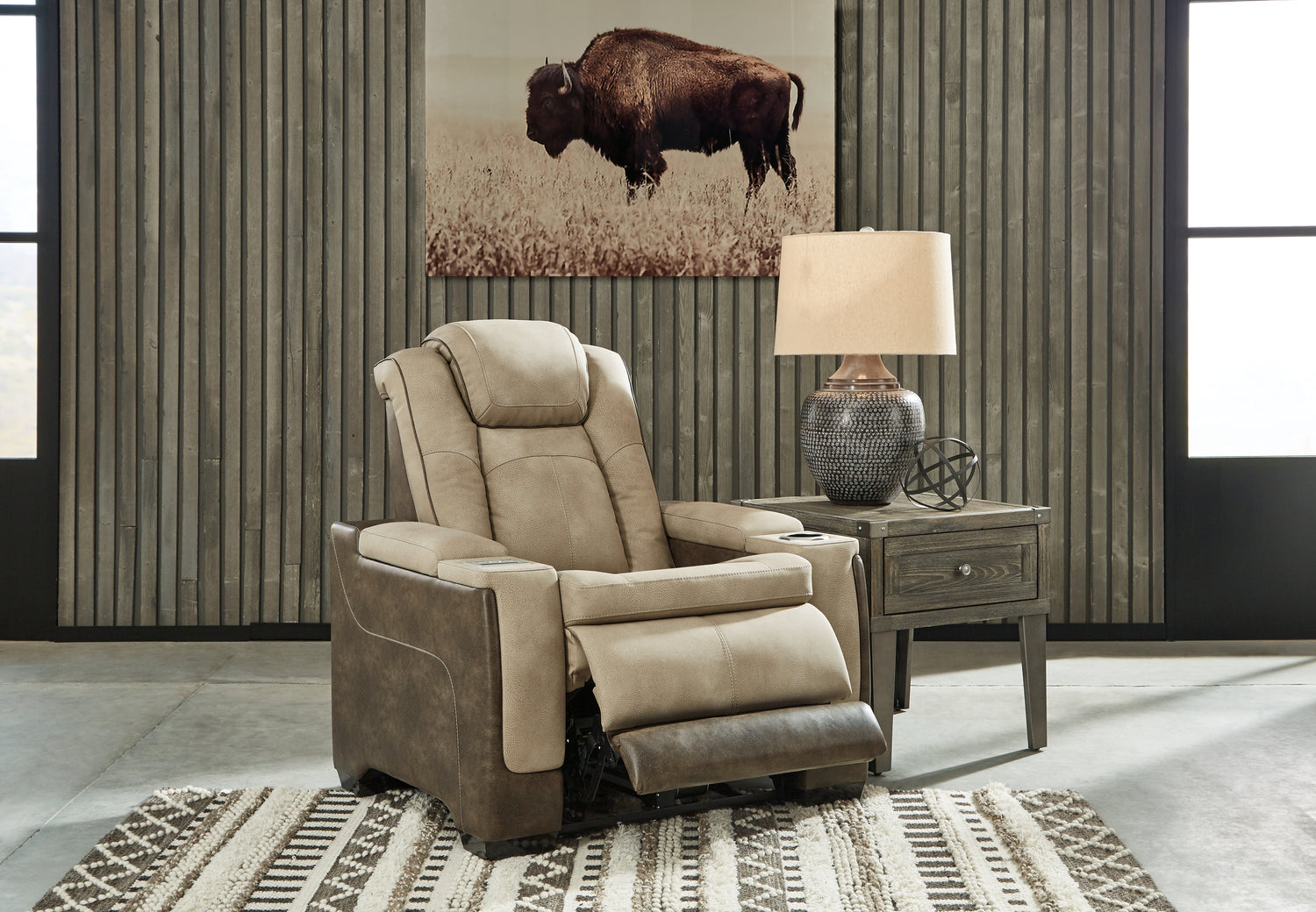 Next-Gen DuraPella Sand Power Reclining Loveseat and Power Recliner - 22003U3