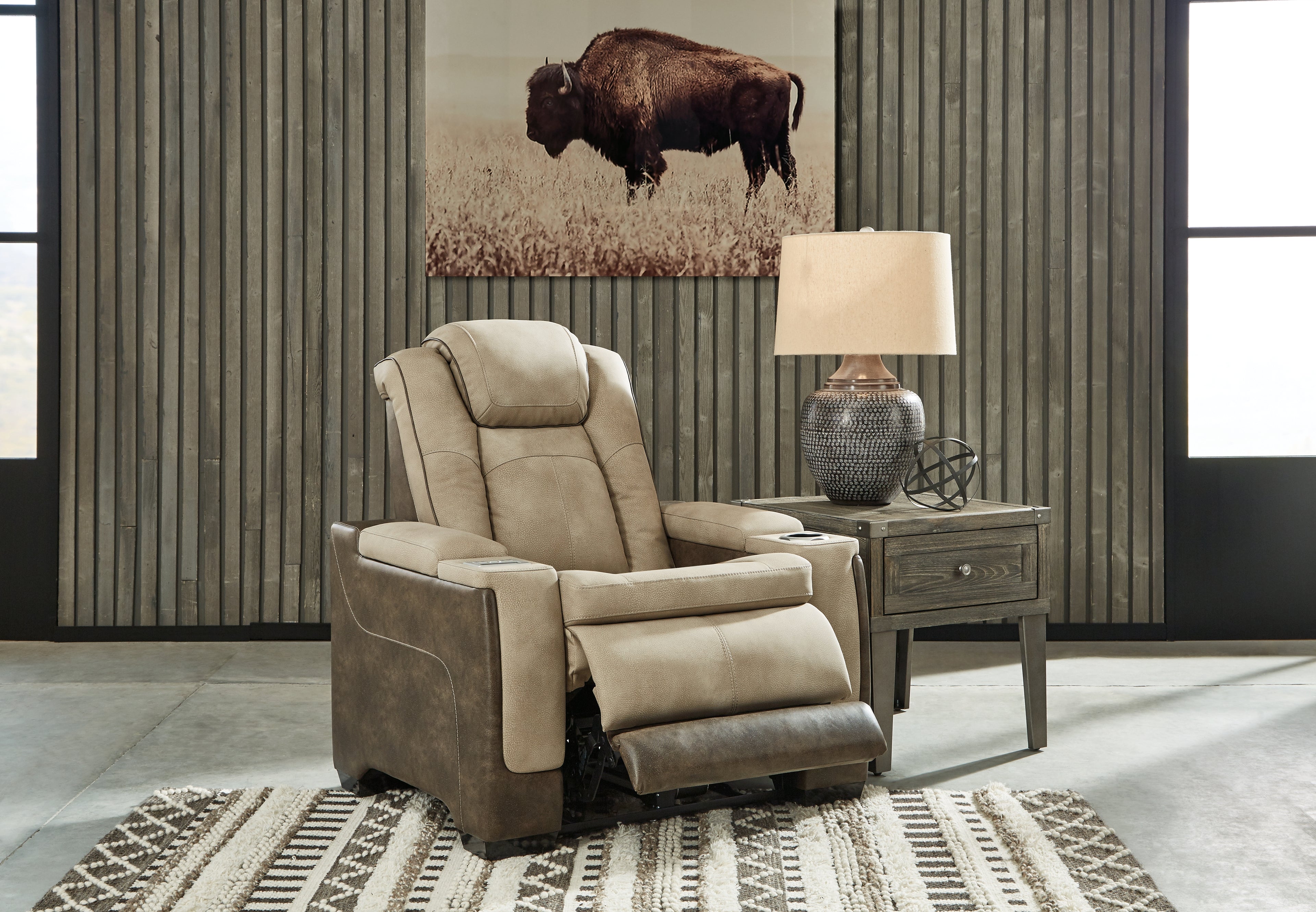 Next-Gen DuraPella Sand Power Reclining Loveseat and Power Recliner - 22003U3