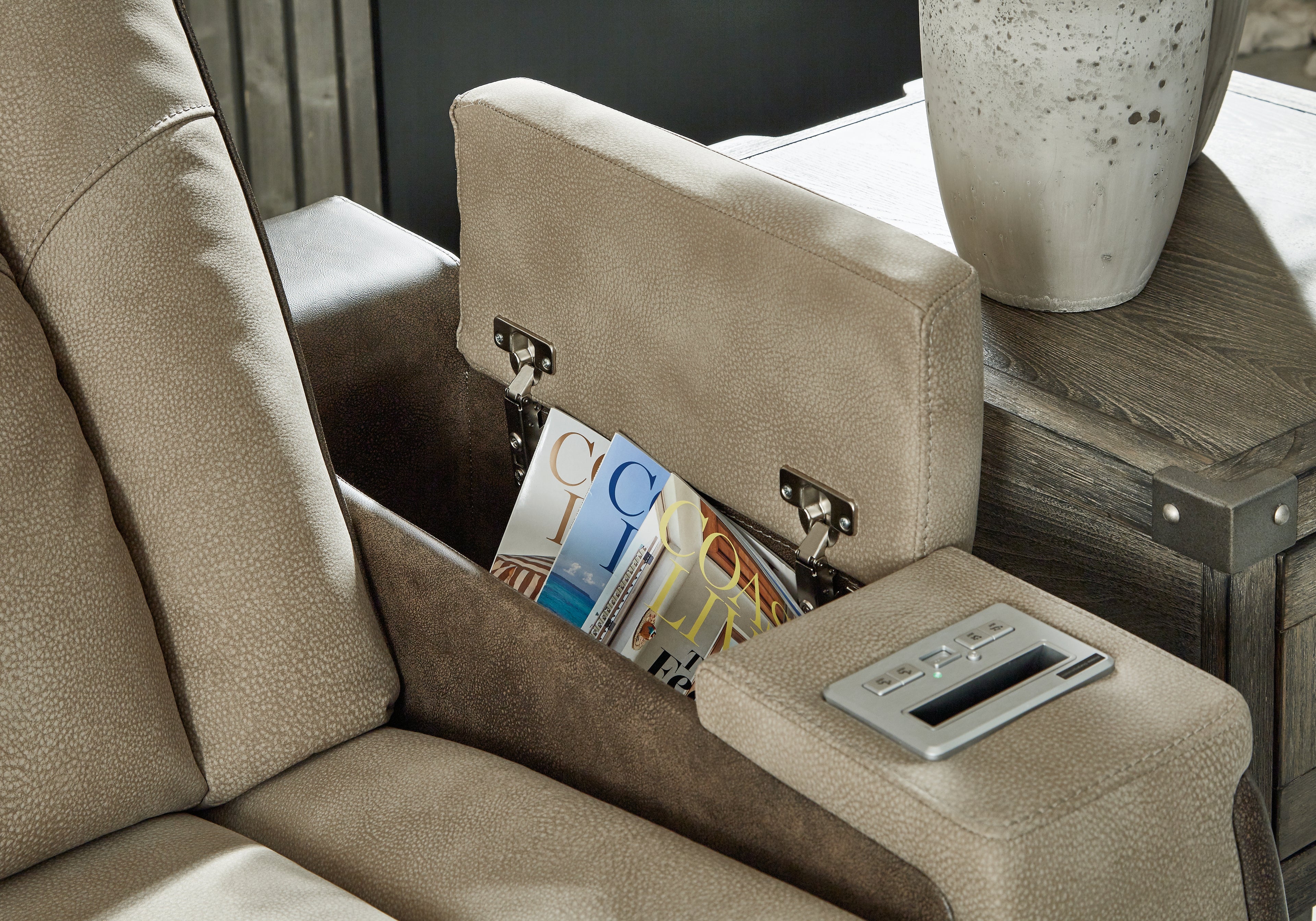 Next-Gen DuraPella Sand Power Reclining Loveseat and Power Recliner - 22003U3