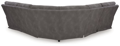 Next-Gen DuraPella Slate 5-Piece Power Reclining Sectional - 61003S6