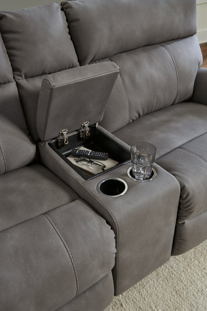 Next-Gen DuraPella Slate 6-Piece Power Reclining Sectional - 61003S7