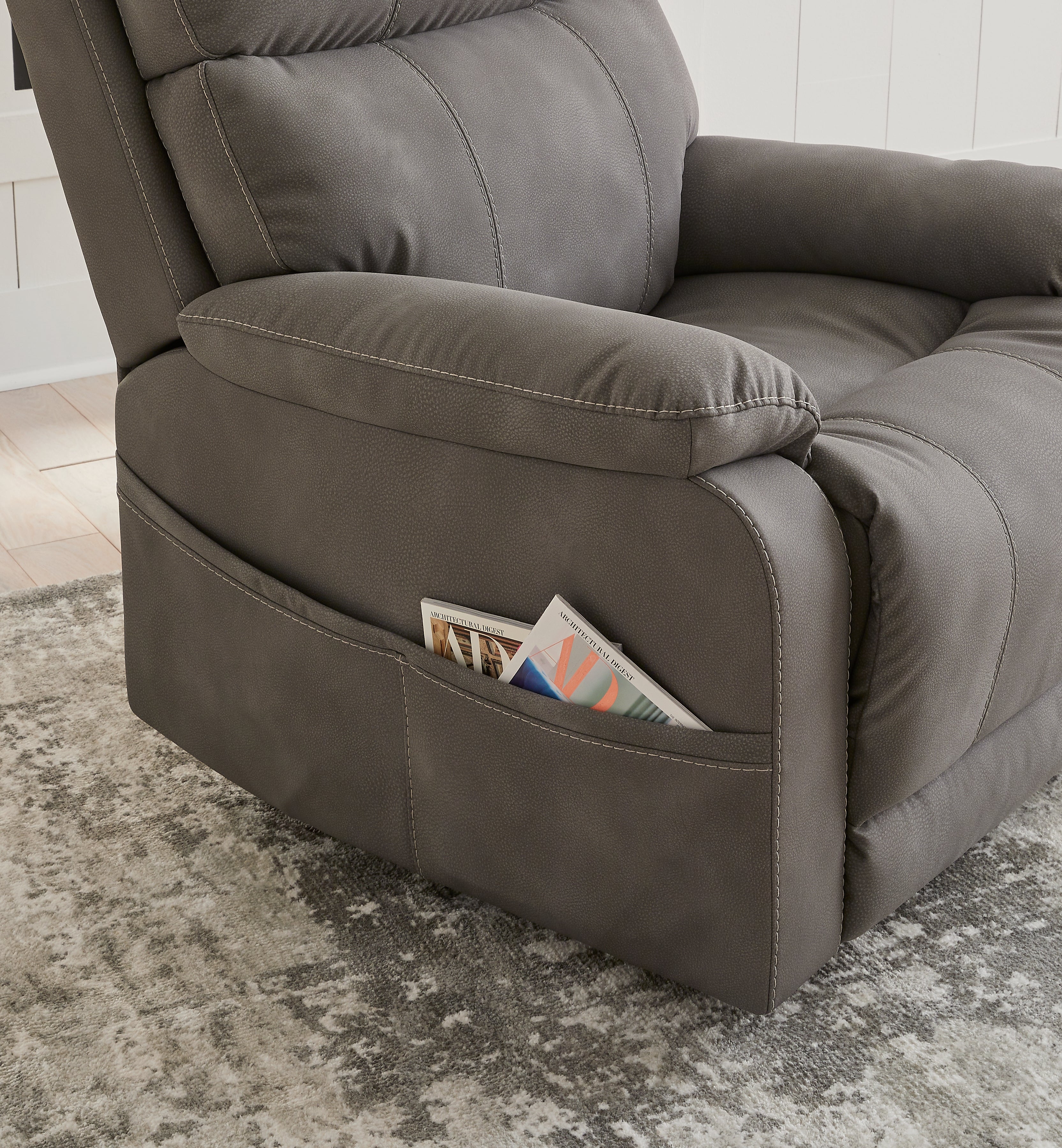 Next-Gen Durapella Slate Power Lift Recliner - 4070812