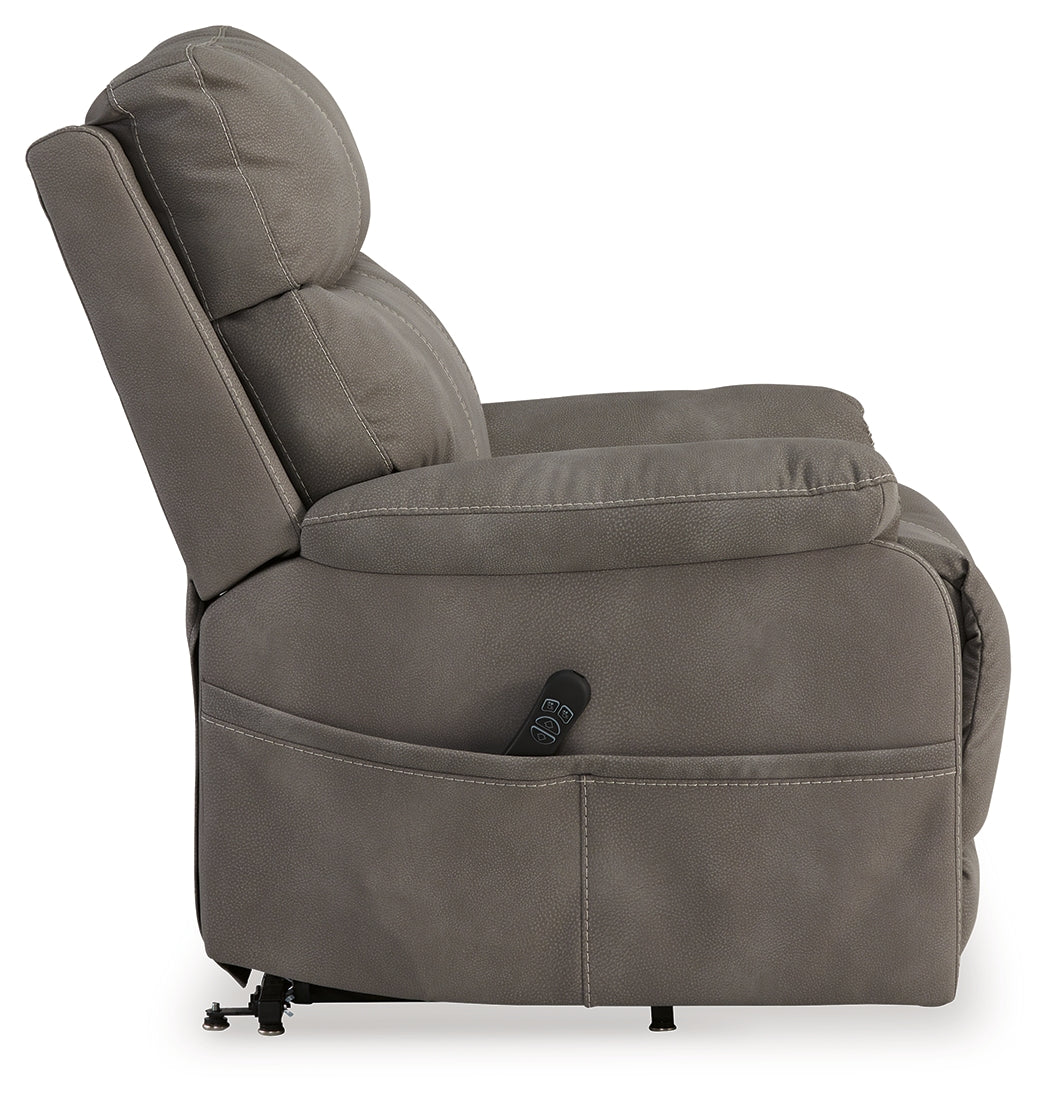 Next-Gen Durapella Slate Power Lift Recliner - 4070812