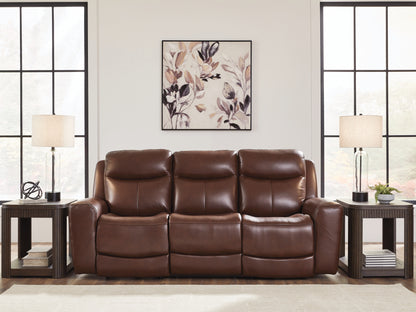 Next Move Mahogany Power Reclining Sofa - PCU1210215