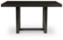 Neymorton Dark Grayish Brown Counter Height Dining Table - D618-13