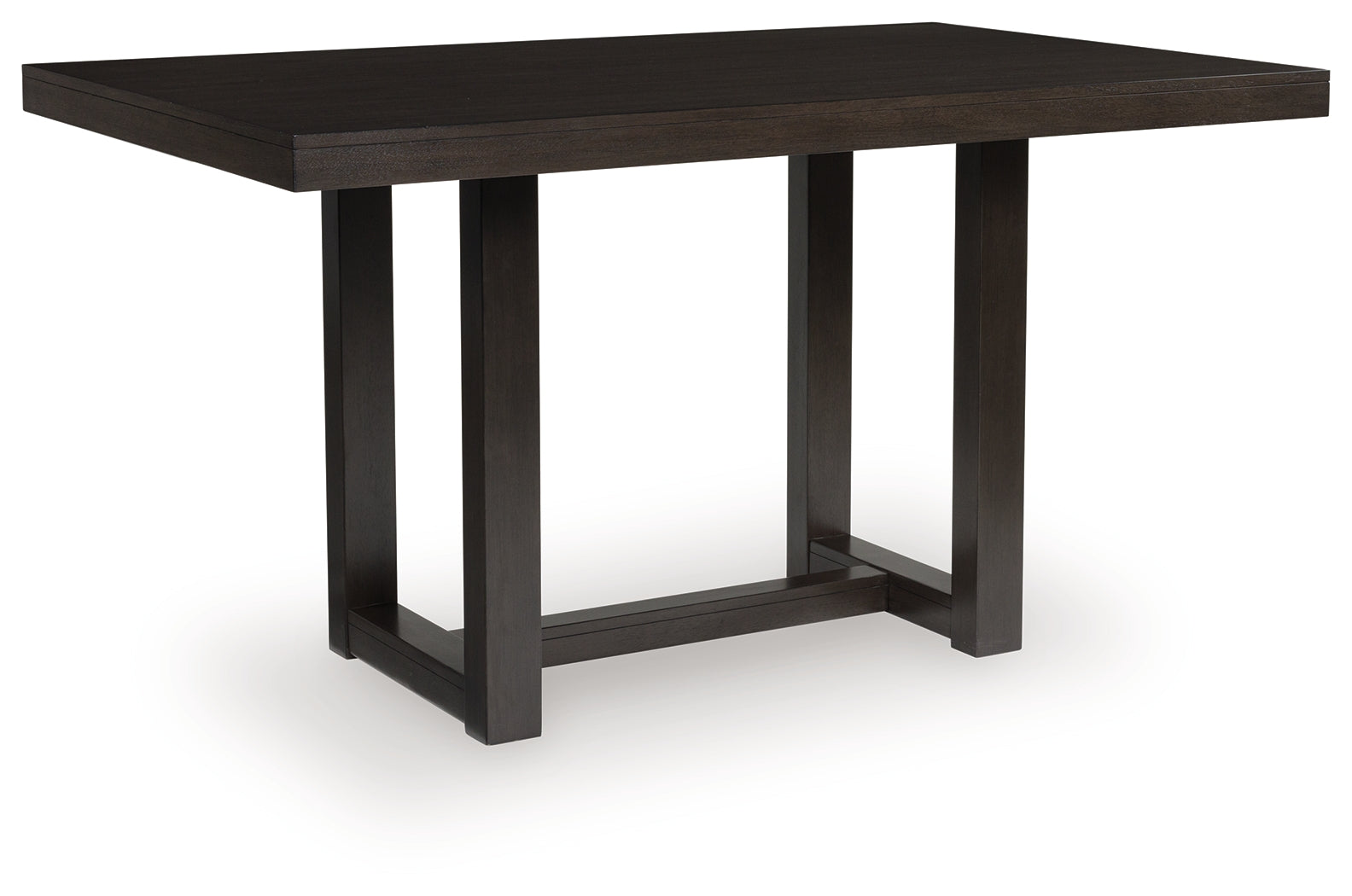 Neymorton Dark Grayish Brown Counter Height Dining Table - D618-13