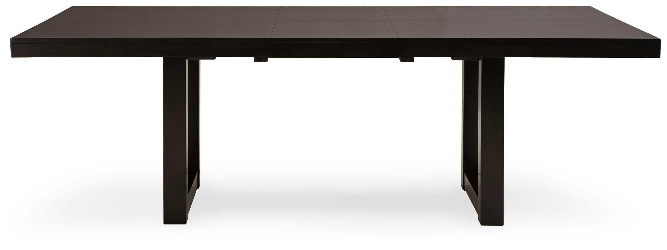 Neymorton Dark Grayish Brown Dining Extension Table - D618-35