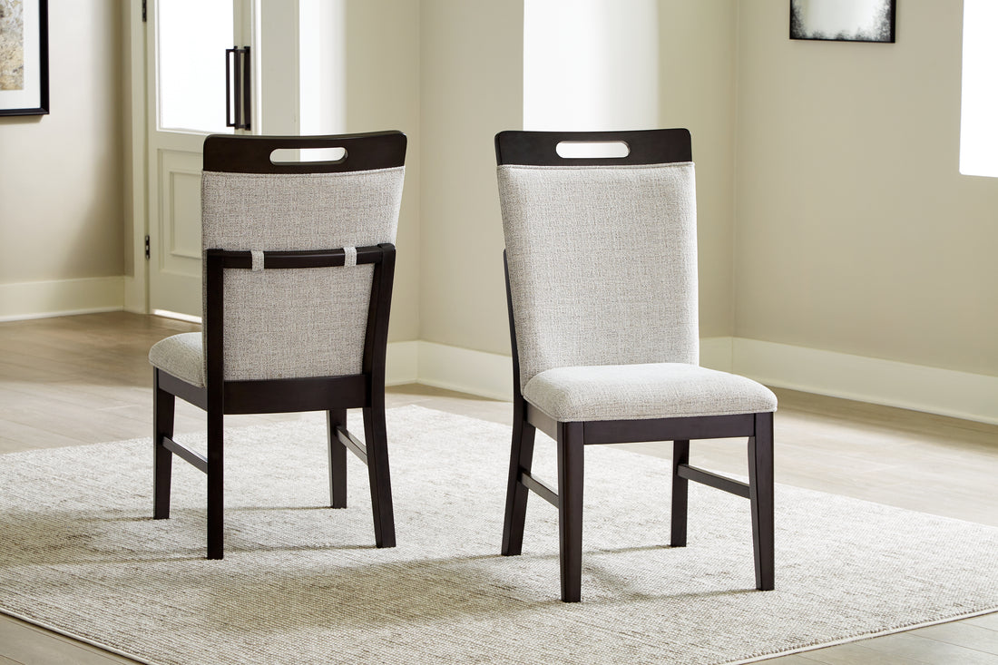 Neymorton Light Gray/Brown Dining Chair, Set of 2 - D618-01