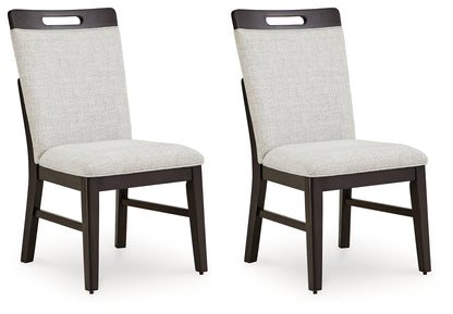 Neymorton Light Gray/Brown Dining Chair, Set of 2 - D618-01