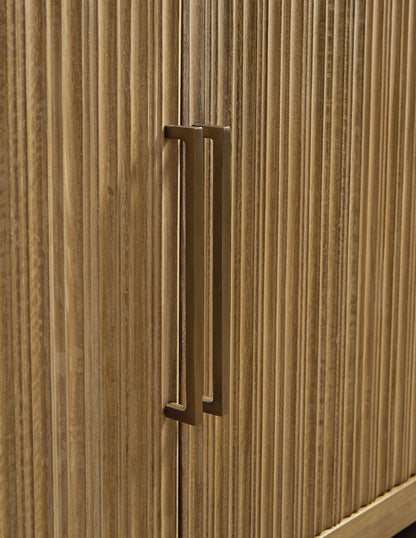 Niam Light Antique Beige Accent Cabinet - A4000684