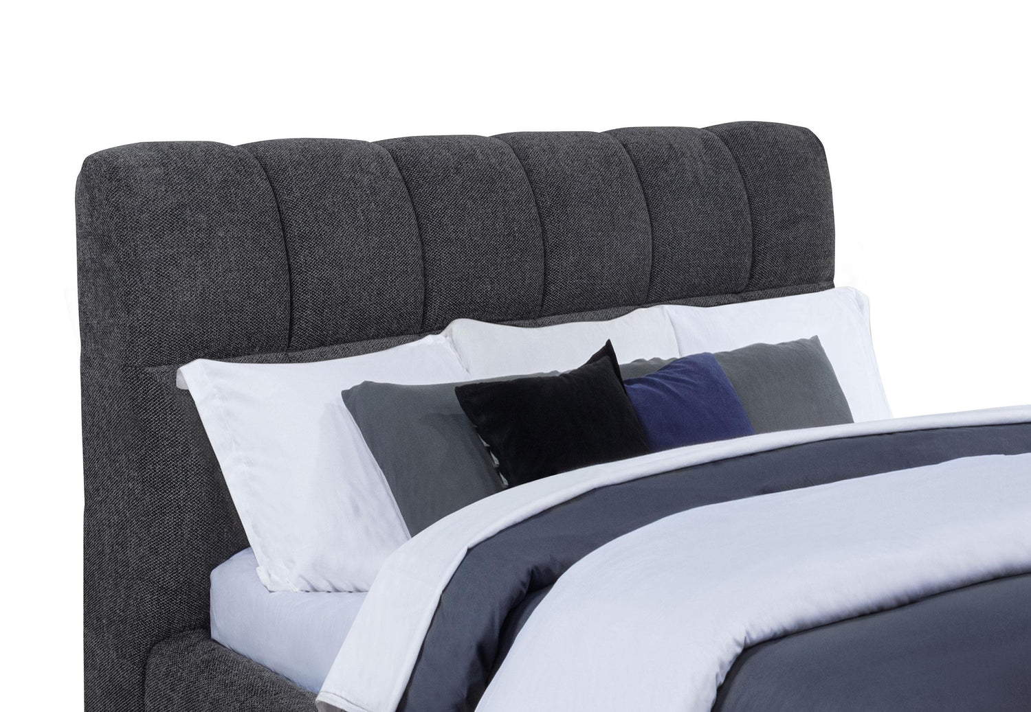 Nollet 48-inch Upholstered Eastern King Platform Bed Grey - 315917GRYKE
