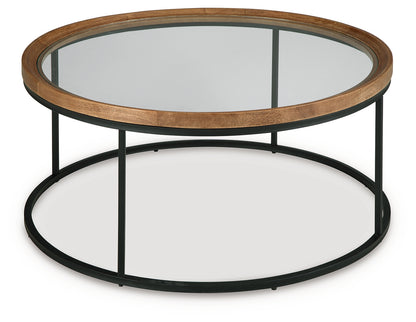 Noraluna Medium Brown Coffee Table - T502-8
