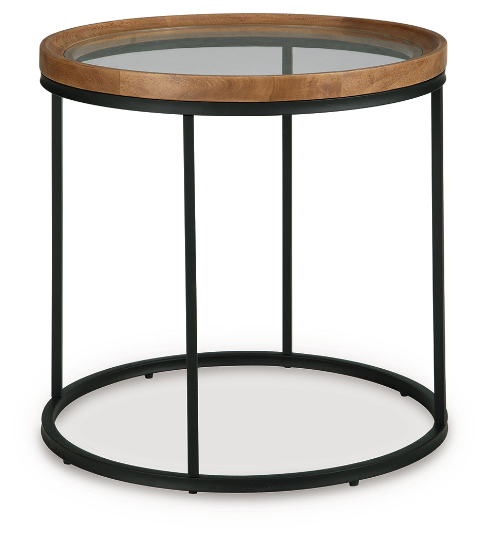 Noraluna Medium Brown End Table - T502-6