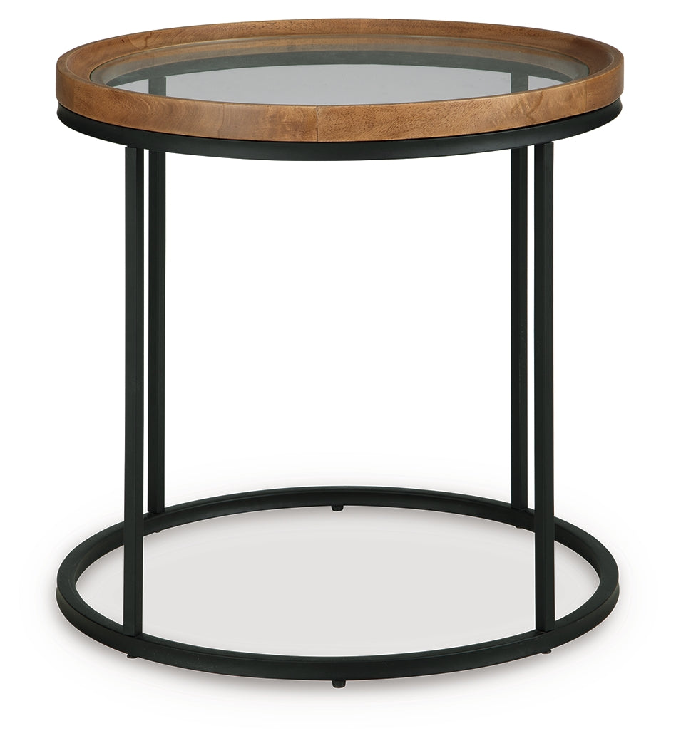 Noraluna Medium Brown End Table - T502-6