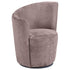 Nueva Upholstered Swivel Chair Curved Backrest Blush - 907528