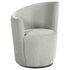 Nueva Upholstered Swivel Chair Curved Backrest Dove Grey - 907527