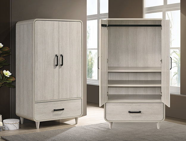 Nyomi Armoire - White - B4900-5
