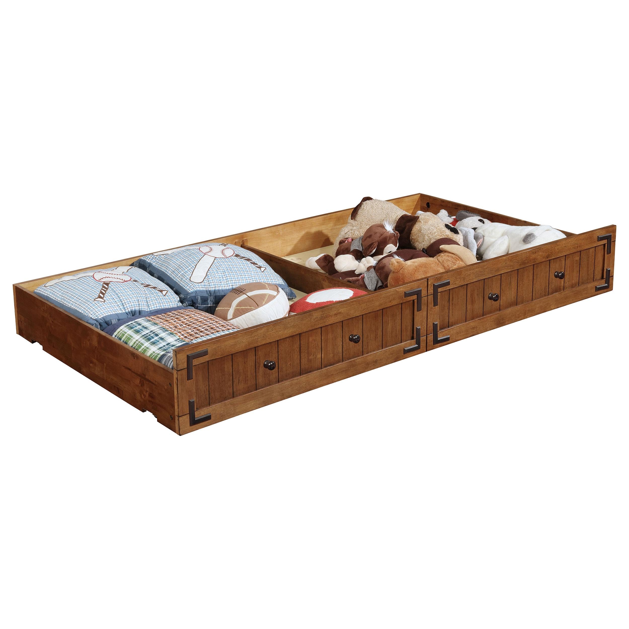 Oakdale Wood Twin Daybed with Trundle Rustic Honey - 300675-SET
